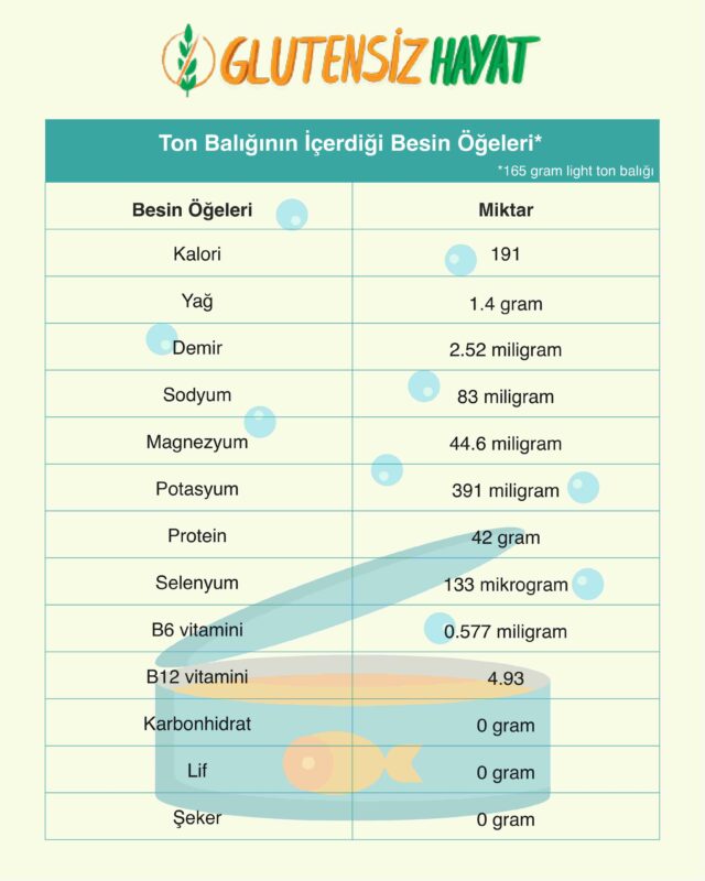 Ton Balığı Besin Öğeleri